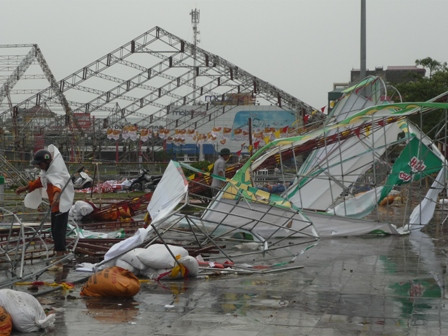 Bảo tàng Thái Bình tan hoang trong bão 