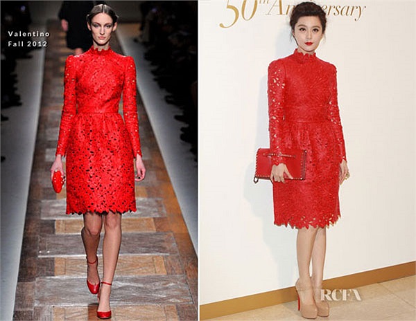 Ngôi sao xinh đẹp trông nổi bật với chiếc váy của hiệu Valentino tham dự tiệc mừng sinh nhật lần thứ 50 của chính thương hiệu này. 