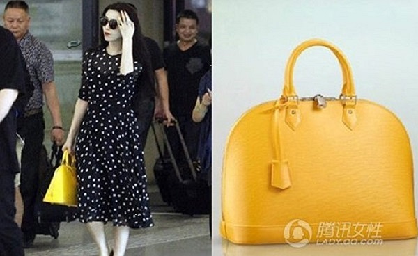 Thêm một chiếc túi LV Alma màu vàng với giá 20.000 USD.