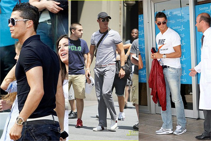 Ronaldo thường xuyên đeo đồng hồ đi sự kiện