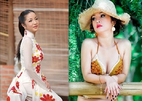 Ngắm danh hài Thúy Nga đối lập giữa già nua và gợi cảm.