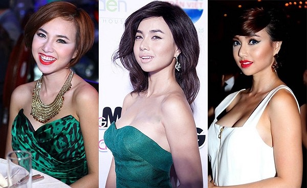 Nữ diễn viên thường xuyên quá tay mỗi khi make-up dù chỉ cần chút phấn nhẹ cô đã rất xinh đẹp. 