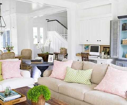 nội thất màu hồng