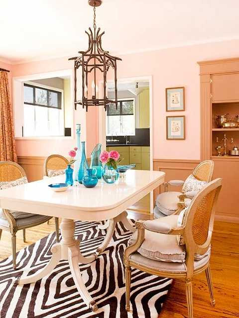 nội thất màu hồng