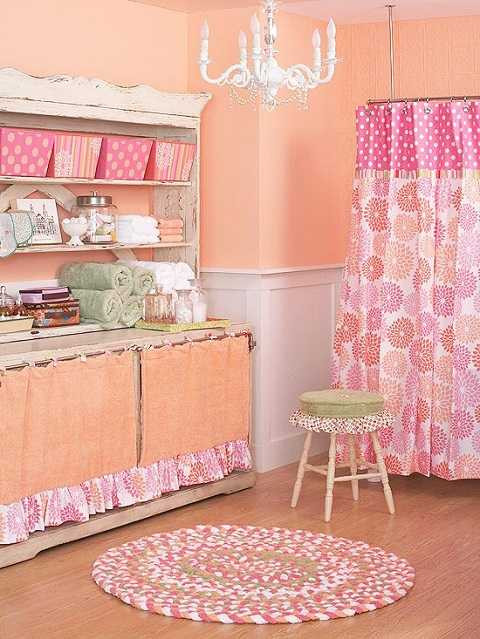 nội thất màu hồng