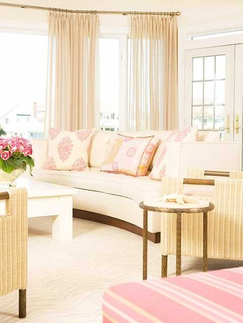 nội thất màu hồng