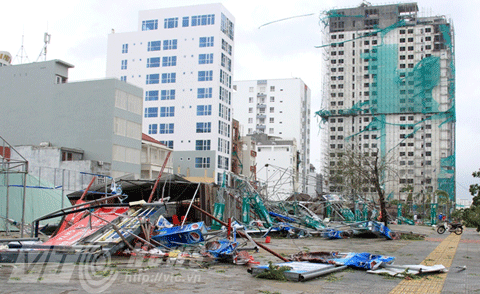 Đà Nẵng, Bão số 11, miền trung, thương vong, người chết, tang hoang