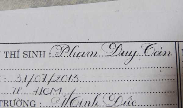 Nam sinh lớp 7 viết chữ đẹp như in