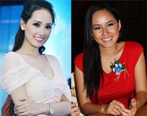 Lan da nâu, hàm răng khấp khểnh cùng phong cách thời trang lạc quẻ khiến Mai Phương Thúy quê mùa thấy rõ.