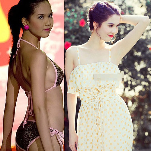 Ngọc Trinh còn lấy chính bản thân ra làm thương hiệu kinh doanh sản phẩm làm trắng.