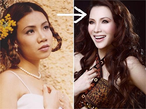 Thay vào đó là một Hồ Quỳnh Hương vô hồn và gương mặt căng cứng khi biểu cảm hiện tại.