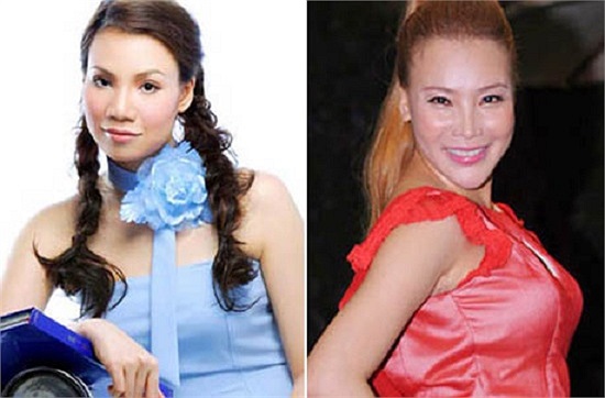 Vẻ đẹp nhân tạo không kéo dài được lâu, việc lạm dụng quá đà công nghệ làm đẹp đã khiến gương mặt Hồ Quỳnh Hương cứng đơ như tượng sáp.