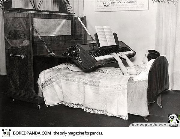 The Piano You Can Play While Lying in Bed was designed specifically for bedridden people in England in 1935.