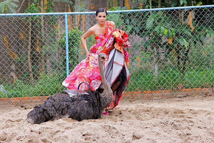 Cô còn bị té nhào rất nhiều lần và phải chịu đau đớn.