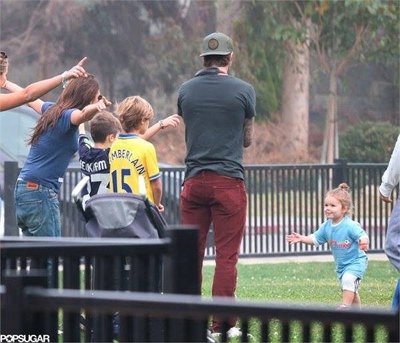 Hình ảnh hạnh phúc của đại gia đình Beckham