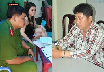 Công an phường 26, quận Bình Thạnh đang kiểm tra một tiệm hớt tóc bị phản ánh xảy ra tệ nạn xã hội (ảnh trái). Nguyễn Trọng Ngôn (Tý “điên”), nghi can cầm đầu băng nhóm tội phạm hoạt động tại Bến xe Miền Đông khi bị cơ quan điều tra Bộ Công an bắt giữ. Ảnh: CTV