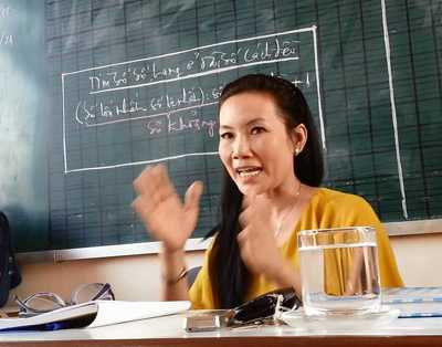 Bà Vương Thị Vân bị điều chuyển công tác do để xảy ra sai phạm