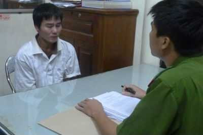 Đối tượng Nguyễn Văn Tuấn tại cơ quan điều tra