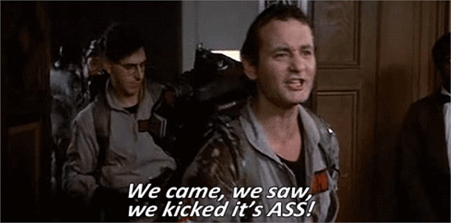 Bill Murray, chàng trai mang vẻ nghênh ngang nhưng hài hước lôi cuốn tất cả phụ nữ New York trong vai diễn Peter của bộ phim Ghostbusters (1984). 