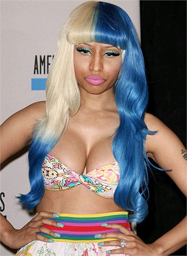 Cô nàng màu mè Nicki Minaij, nữ ca sĩ biểu tượng cho sự nổi loạn và dị thường.