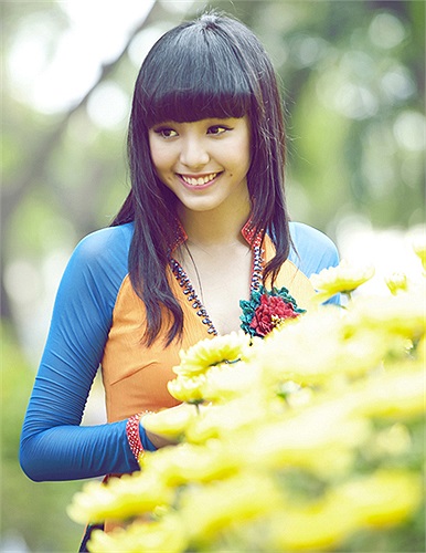 Dù vẫn đang là học sinh phổ thông, Bảo Trân đã rất nổi tiếng và tìm được vị trí đáng mơ ước trong làng mẫu tại TPHCM. 