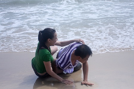 Trang Nhung và Lương Thế Thành tỏ ra là cặp đôi rất ăn ý.