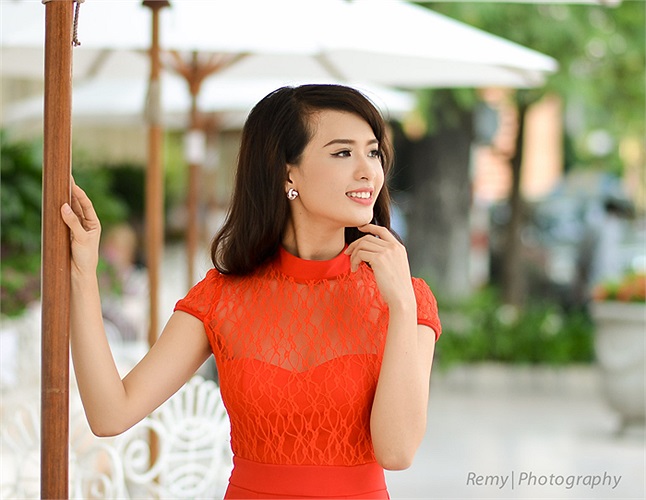 Cô bạn Á khôi 21 tuổi này đến từ thành phố biển Vũng Tàu xinh đẹp.