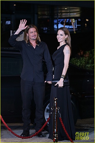 Brad Pitt và Angelina Jolie đã cùng nhau có mặt trong buổi công chiếu bộ phim mới của nam tài tử 49 tuổi mang tên Thế Chiến Z diễn ra tại Nhật Bản.
