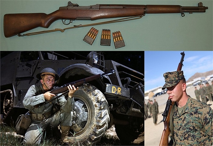 M1 Garand, súng trường có chế độ bắn liên thanh của Mỹ được sử dụng trong Thế chiến II và Chiến tranh Triều Tiên