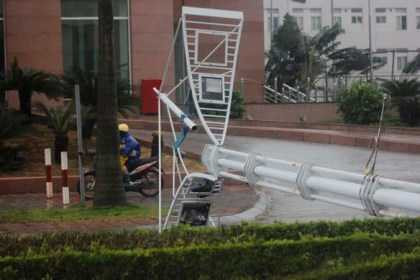 Những thiệt hại ban đầu do cơn bão số 2 gây ra tại TP Móng Cái.