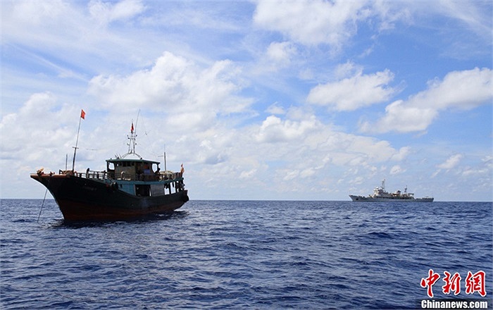 Tàu Ngư chính 311 có trọng tải 4.450 tấn, tốc độ tối đa là 20km/h