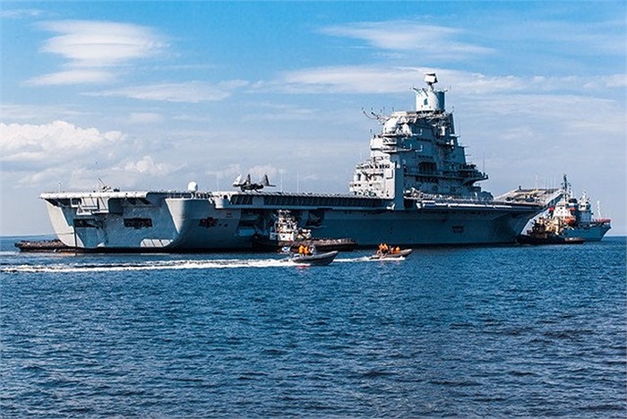Tàu sân bay INS Vikramaditya được cải tạo từ tàu sân bay Đô đốc Gorshkov lớp Project 1143.4 của Liên Xô