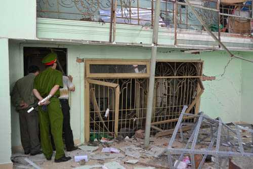 hiện trường vụ nổ