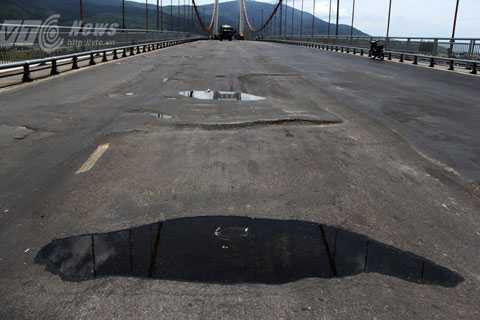 Cầu Thuận Phước, Đà Nẵng, cầu dây võng lớn nhất Việt Nam, hư hỏng, lớp phủ, mặt cầu