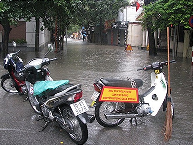 Cảnh báo ngập úng chỉ có ở Hà Nội. (Ảnh Kiến thức).