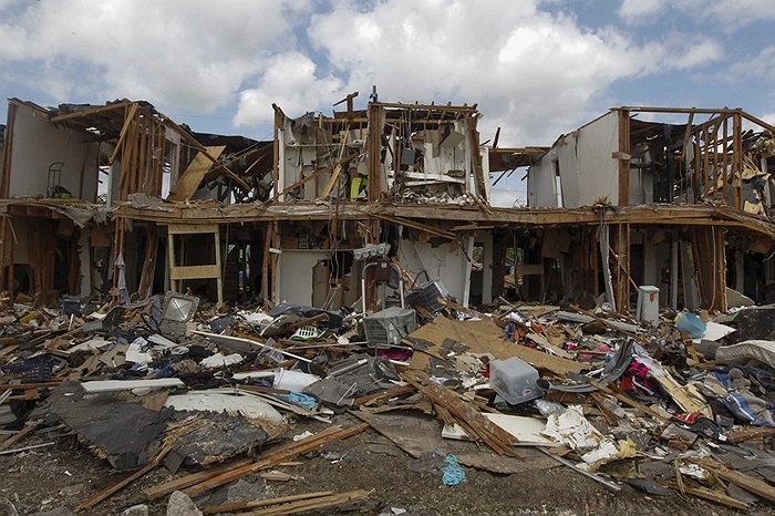 Những gì còn lại tại hiện trường vụ nổ nhà máy phân bón ở Texas, Mỹ