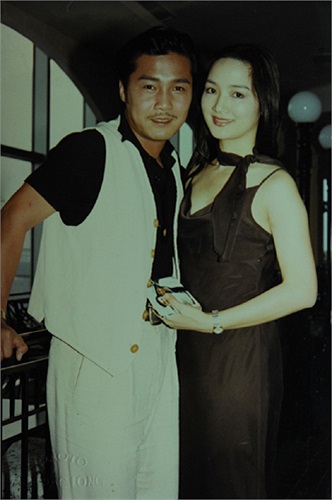 Lý Hùng và Giáng My rất tình tứ bên nhau