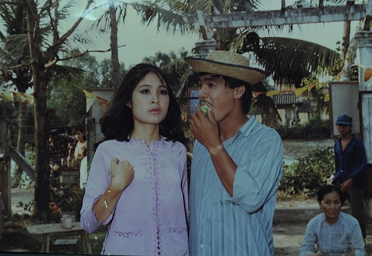 Với Hồng Vân trong phim Võ sĩ bất đắc dĩ