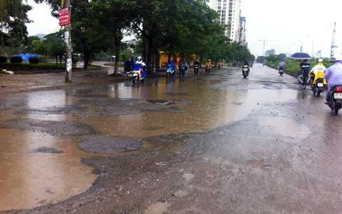 đường đền lừ, tân mai, thủ đô, hà nội, hoàng mai, xuống cấp, băm nát