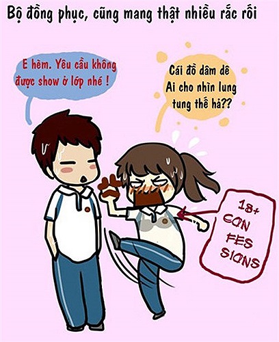 Bộ đồng phục lớp cũng mang lại nhiều rắc rối.