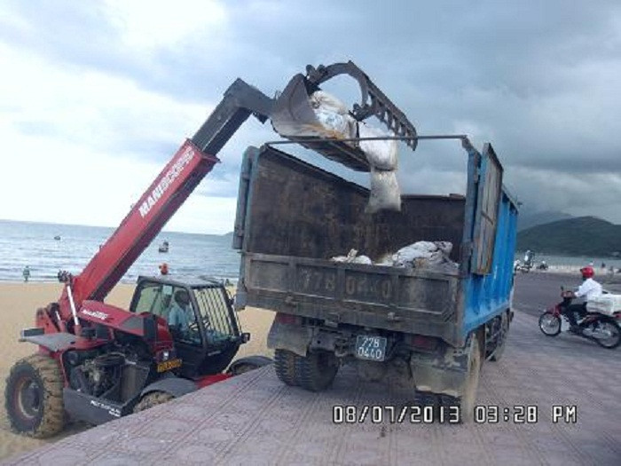 biển quy nhơn, bình định, dầu tràn, khắc phục