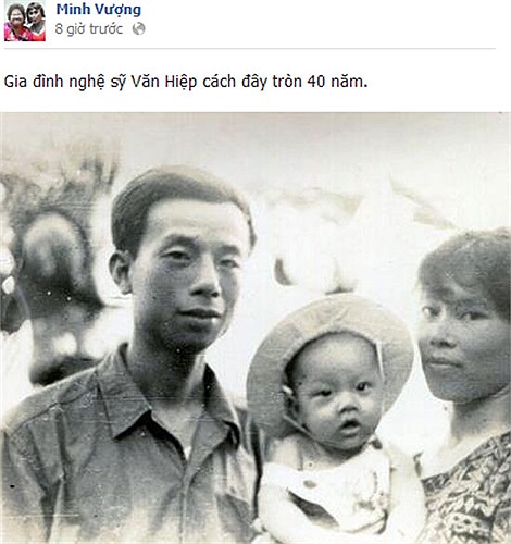 Những bức hình hiếm hoi về nghệ sỹ Văn Hiệp và gia đình cách đây tròn 40 năm.