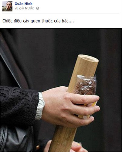 Chiếc điều cày quen thuộc của bác trưởng thôn.