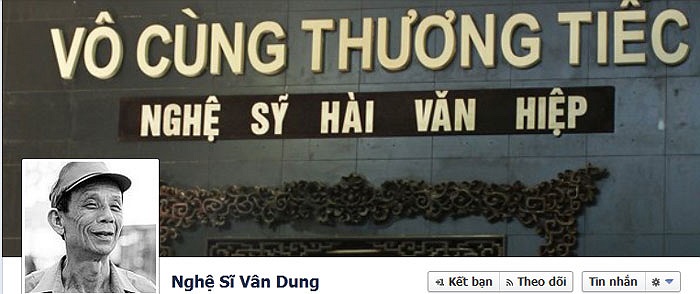 Vân Dung đang có chuyến công tác xa không về kịp, nhưng trên trang cá nhân, chị để những lời tưởng nhớ tiếc thương 'bố' Văn Hiệp.