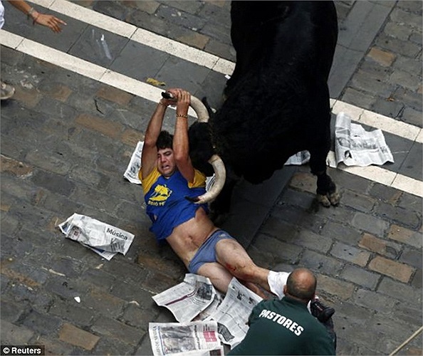 Con bò nặng nửa tấn đã húc người đàn ông 31 tuổi 2 phát