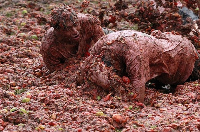 Không khí vui nhộn tại lễ hội Tomatina 