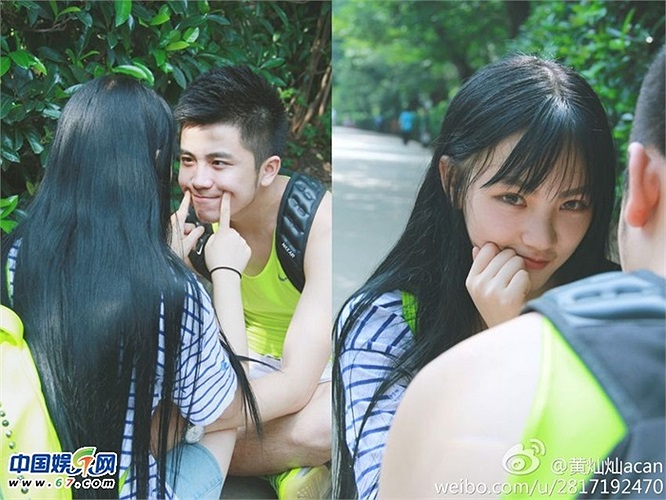 Nữ sinh xinh đẹp Hoàng Xán Xán khiến nhiều chàng trai say mê