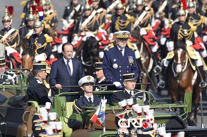 Binh sỹ từ 13 quốc gia châu Phi cũng tham gia diễu hành cùng quân đội Pháp nhân ngày Quốc khánh 14/7