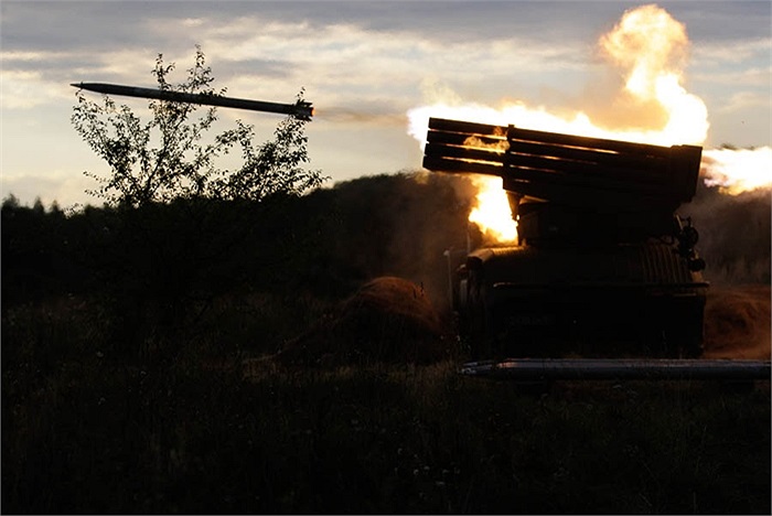 Lực lượng pháo binh ven biển của Hạm đội Baltic, Nga luyện tập