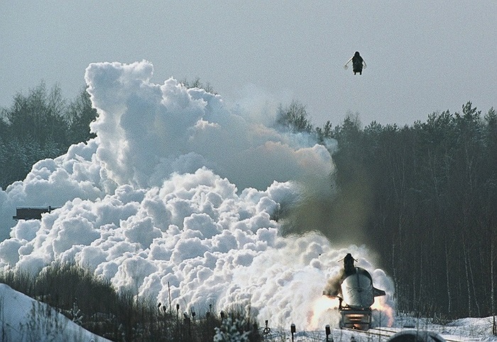 Cảnh phi công Su-34 luyện tập phóng khỏi ghế khi gặp sự cố